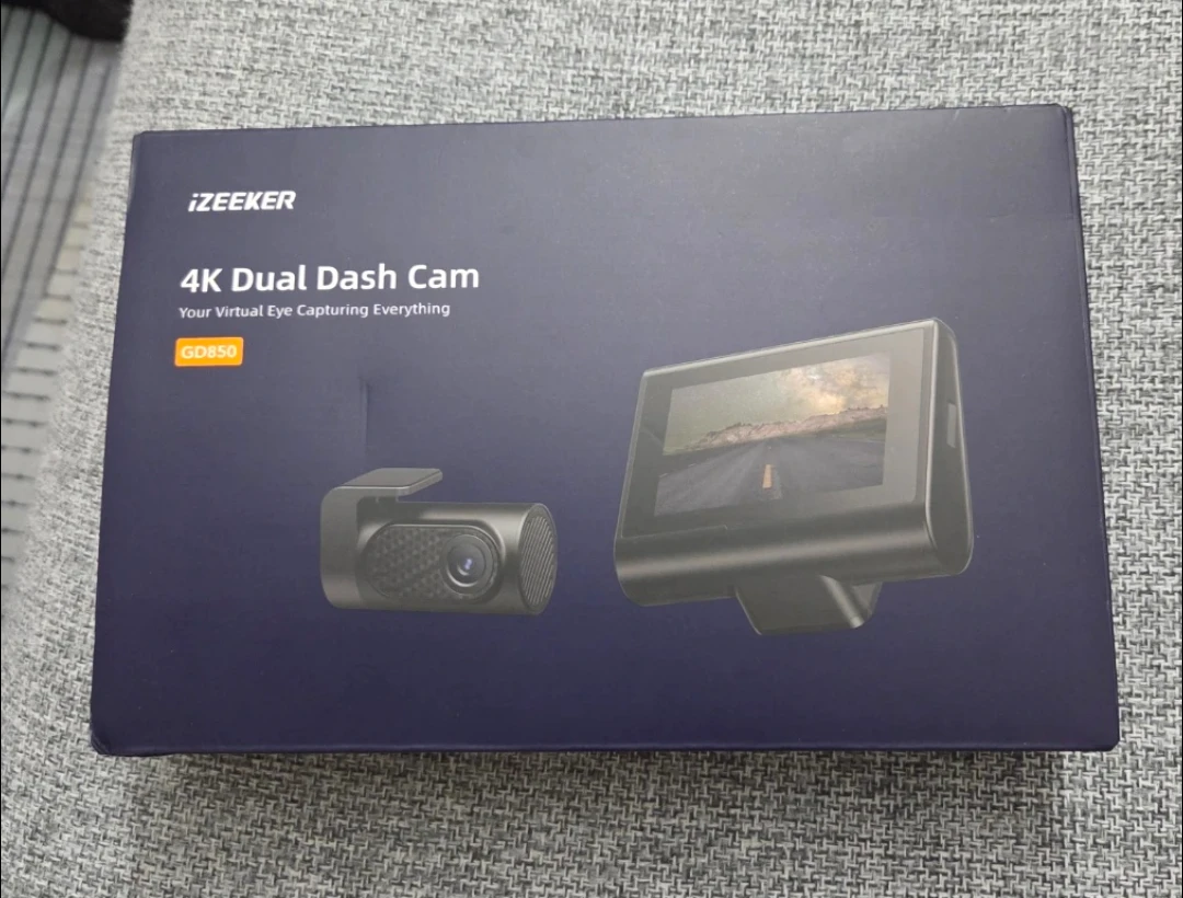 iZEEKER 4K Dual Dash Cam GD850 - New in Box!