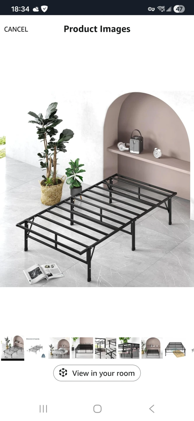 Twin Bed and bed frame - photo 3