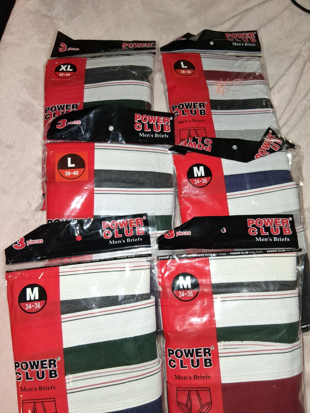 Power club Men's briefs 3 pcs