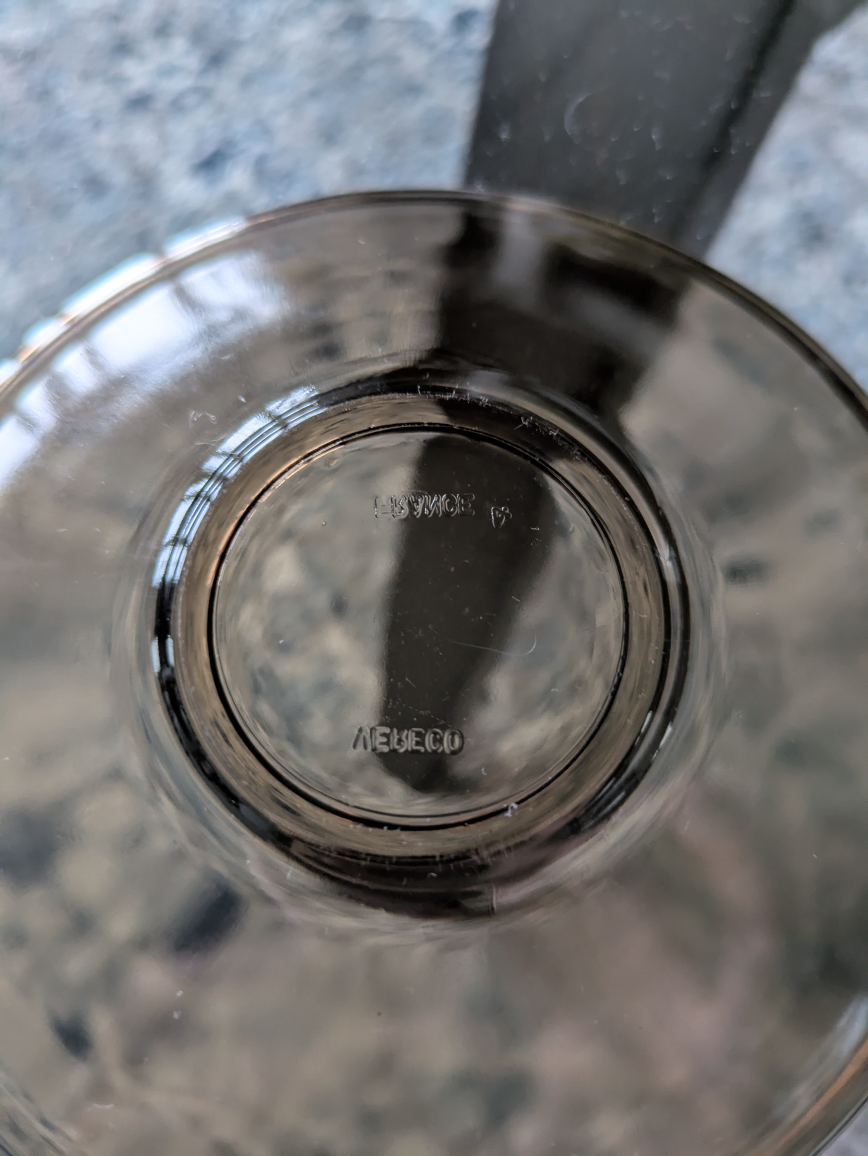 VINTAGE Vereco glass Espresso & tea cup set of 4. Made in France - photo 3