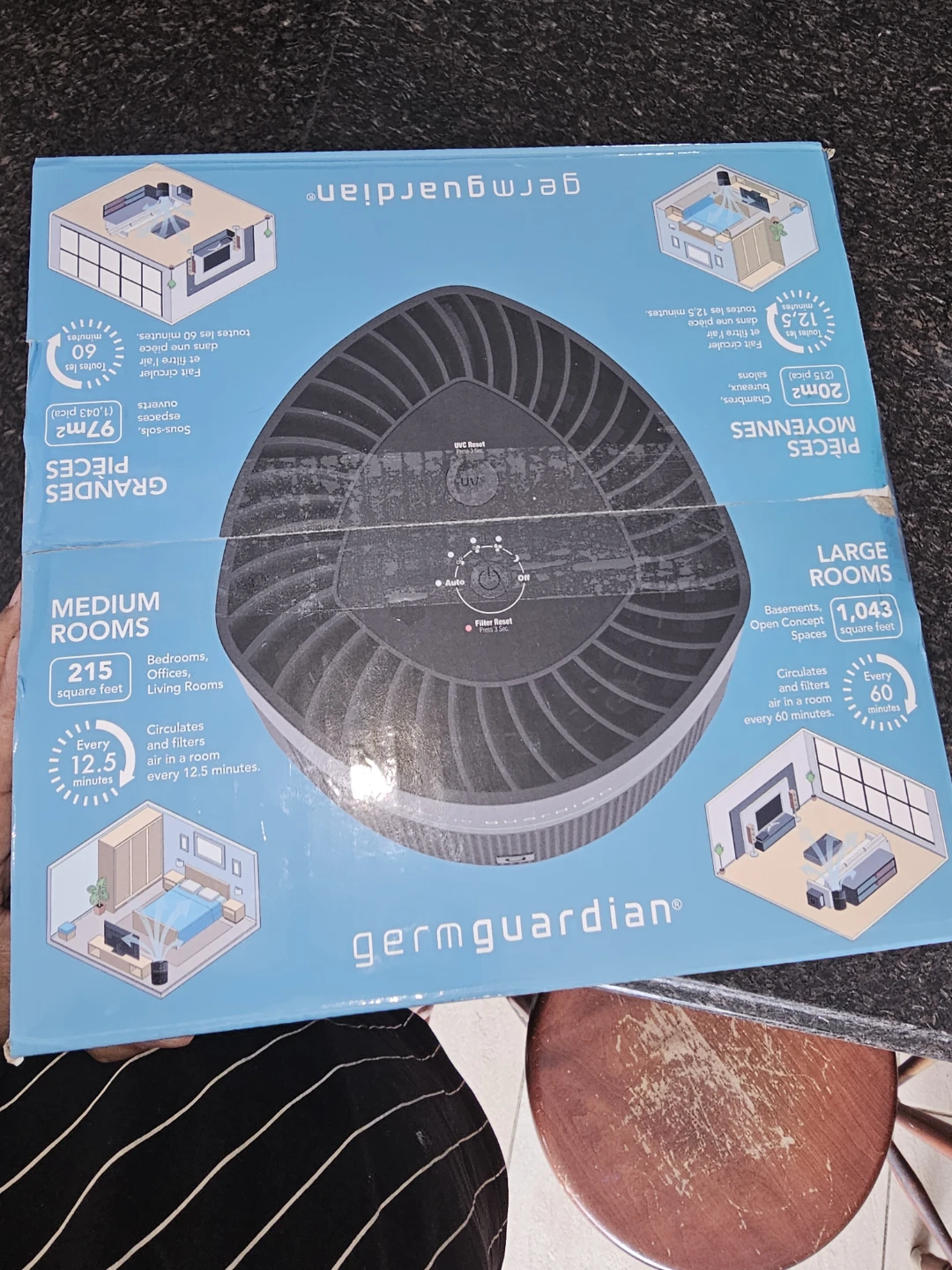 GermGuardian AirSafe+ Air Purifier HEPA + UV-C - photo 3