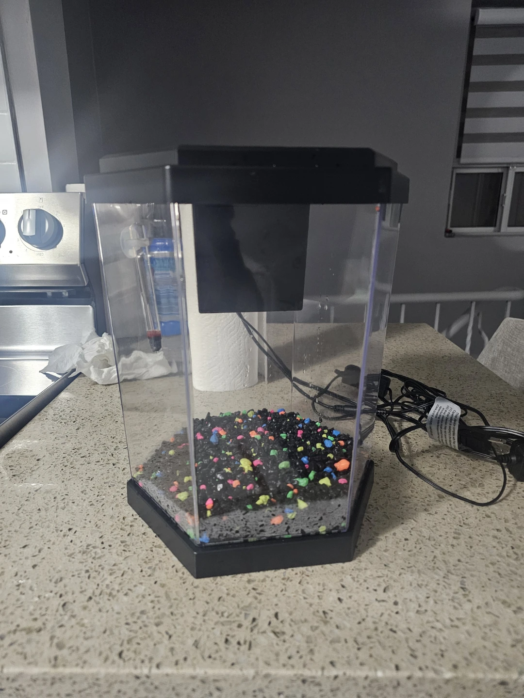 Hexagonal Desktop Fish Tank 2 gallon
