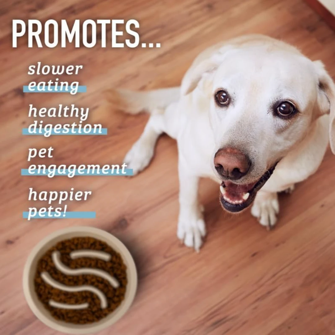 NEW !   Leashboss Dog Slow Feeder Bowl - photo 3