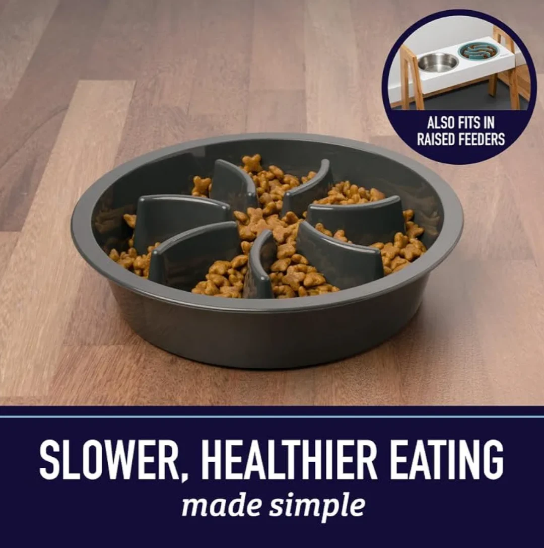 NEW !   Leashboss Dog Slow Feeder Bowl - photo 4