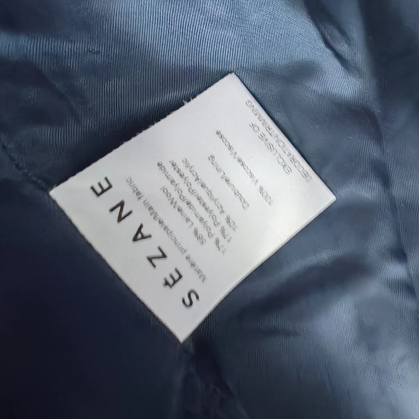 SEZANE Grey Herringbone Wool Blend Coat - photo 5