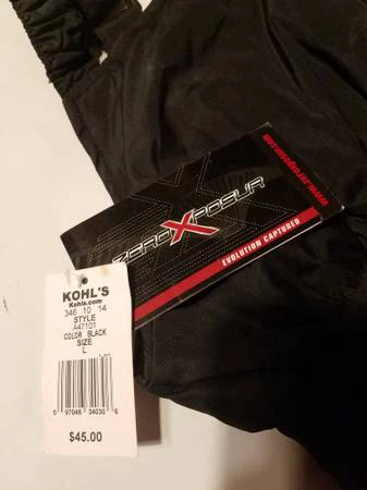 Zero Exposure Youth Snow Bib - Black, Size L - photo 3