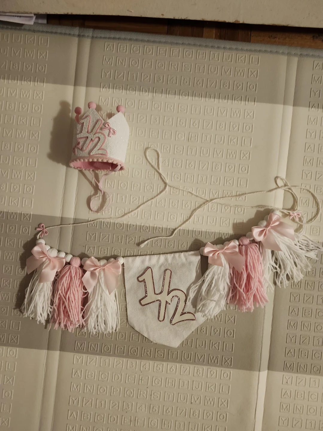 Half Birthday Decoration Set - Pink & White - photo 2
