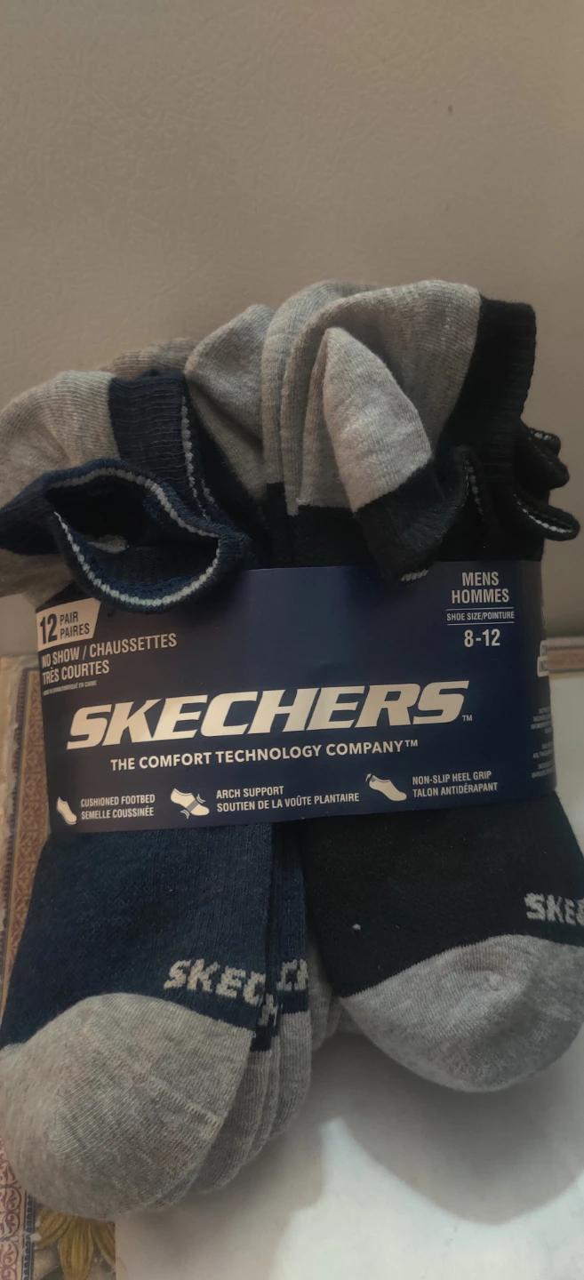 Skechers Men's 12 Pair No Show Socks