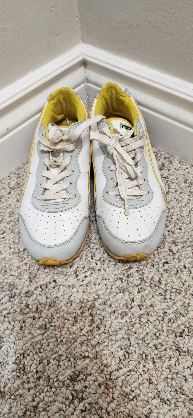 Puma White & Yellow Sneakers - US Women's 8.5 - photo 5