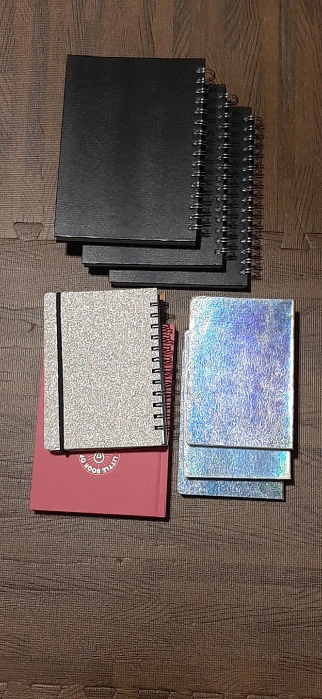 Set of 7 Spiral Notebooks