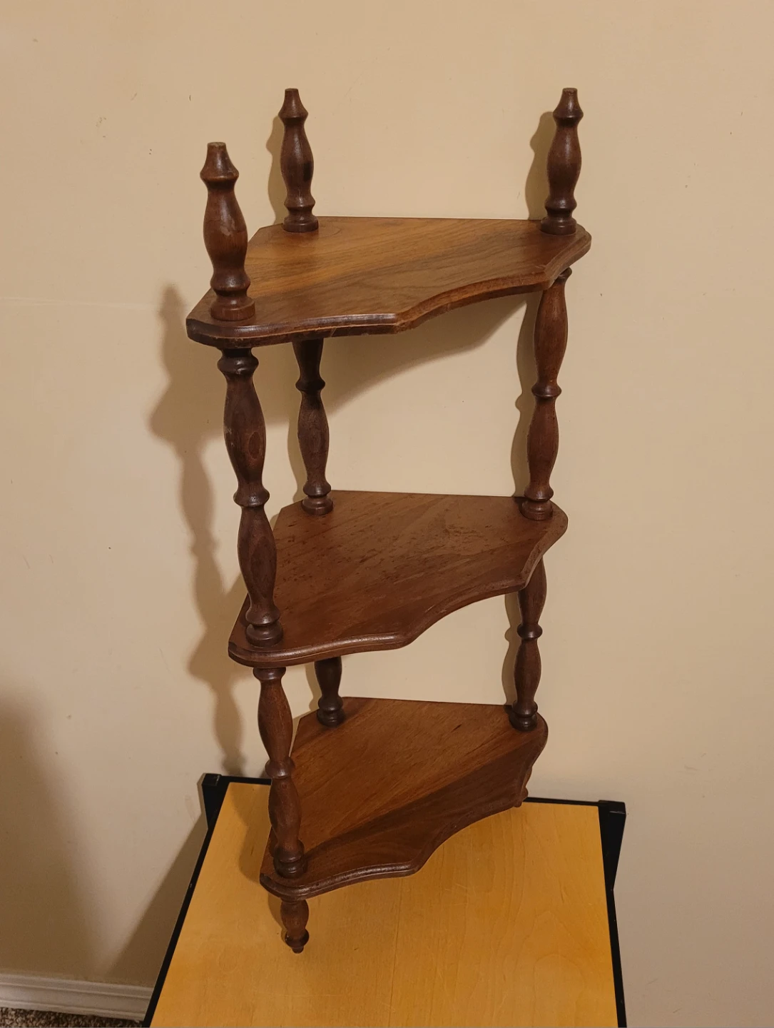 3 Tier Corner Whatnot Stand