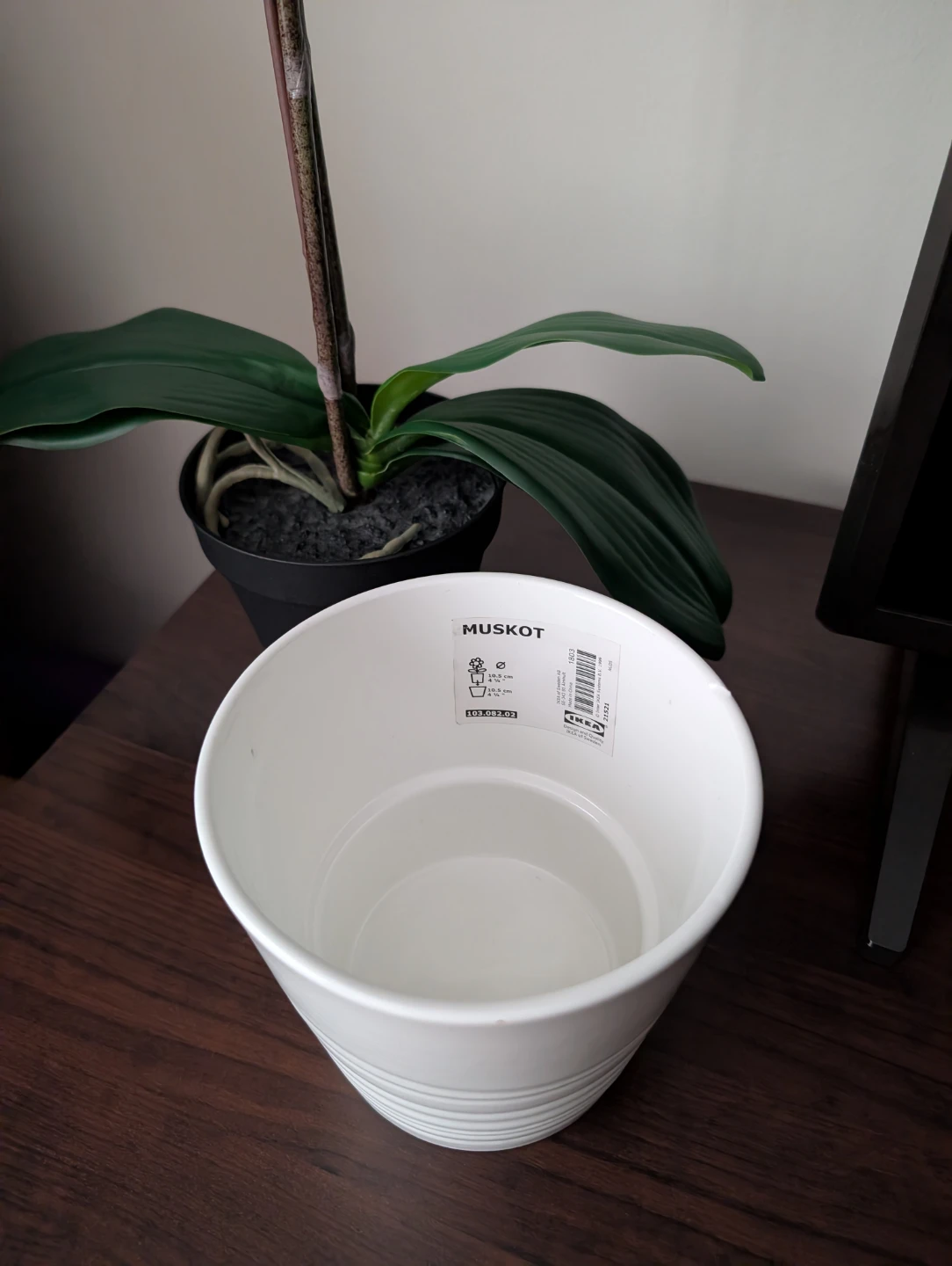 IKEA MUSKOT Plant Pot with Artificial Orchid - photo 5