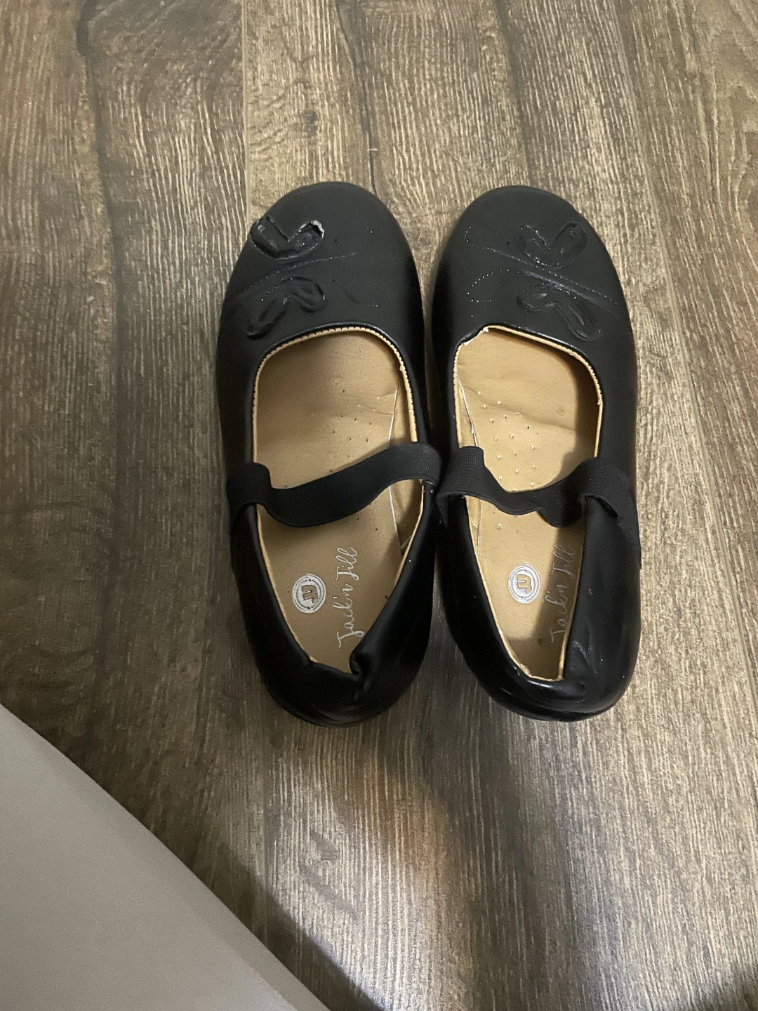 Jack & Jill Black Ballet Flats - Size 35 UK
