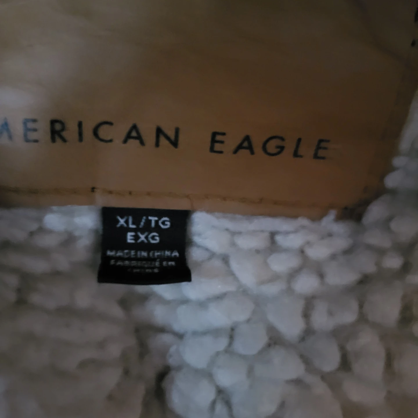 American Eagle Denim Sherpa Jacket - XL