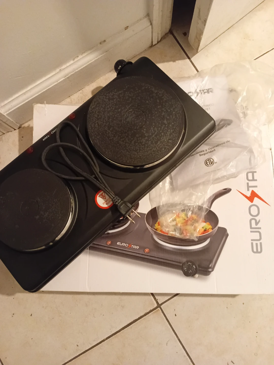 Eurostar Double Burner Portable Electric Stove