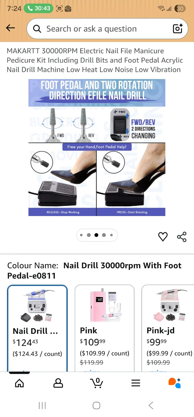 Makartt 30000RPM Electric Nail Drill Manicure Pedicure Kit - photo 5