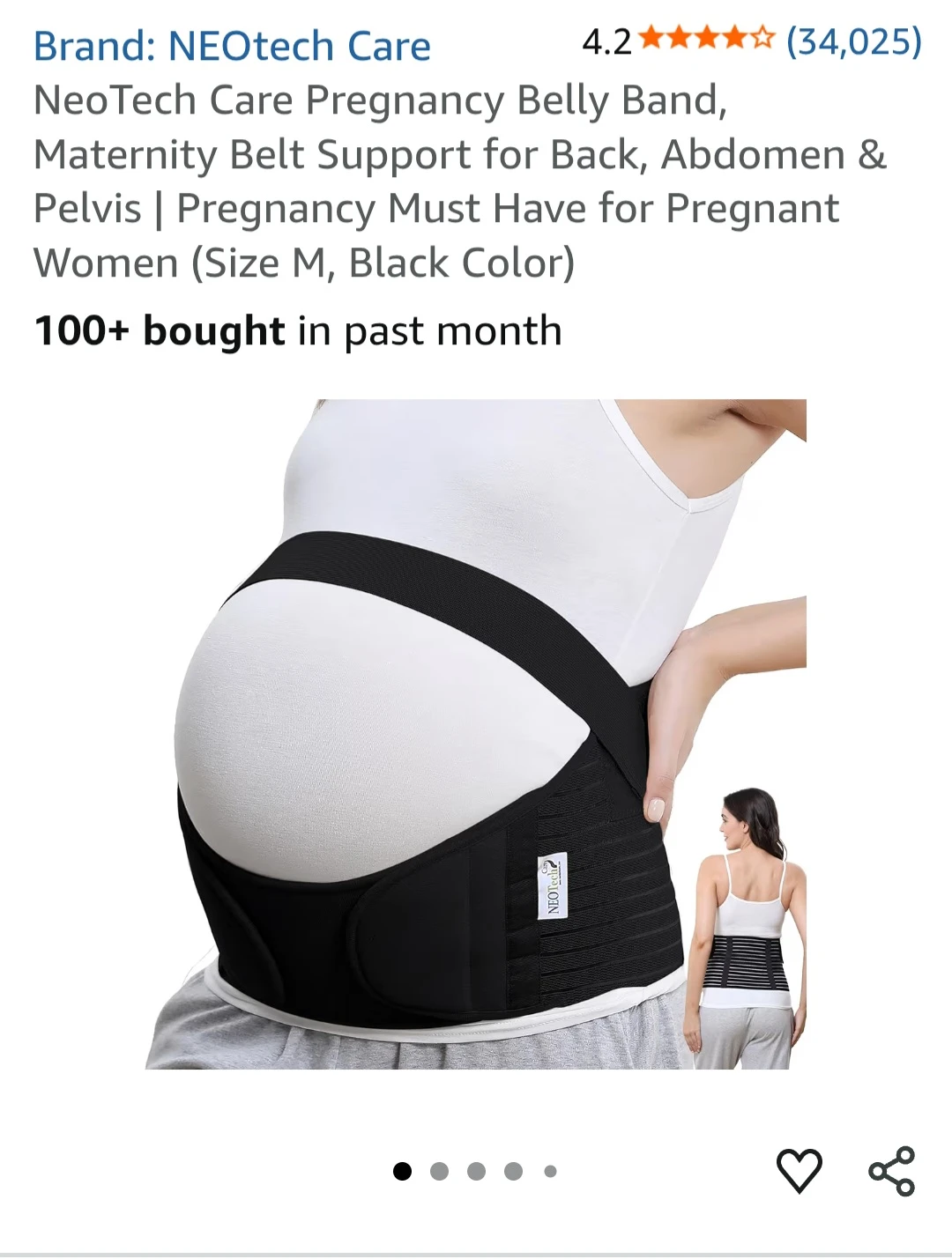 NeoTech Care Pregnancy Belly Band (Size M)🥕 - photo 3