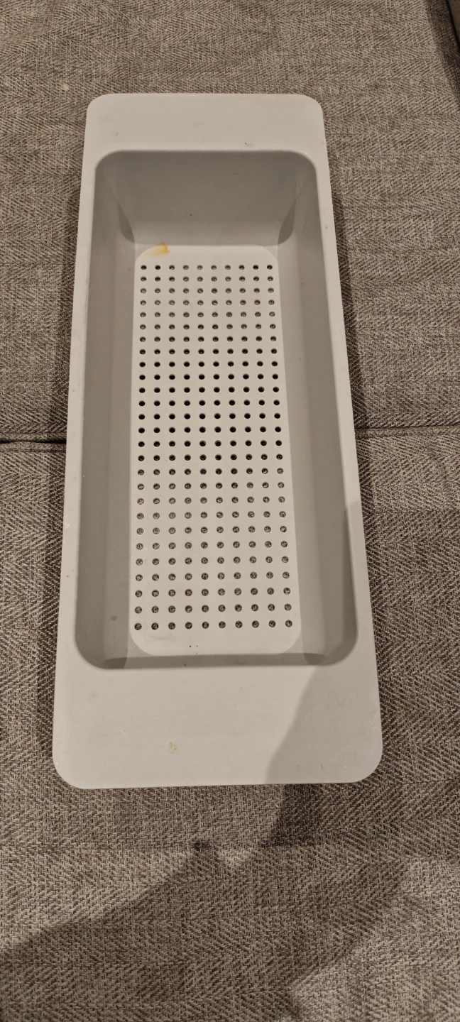 Grey Plastic Drip Tray Organizer
