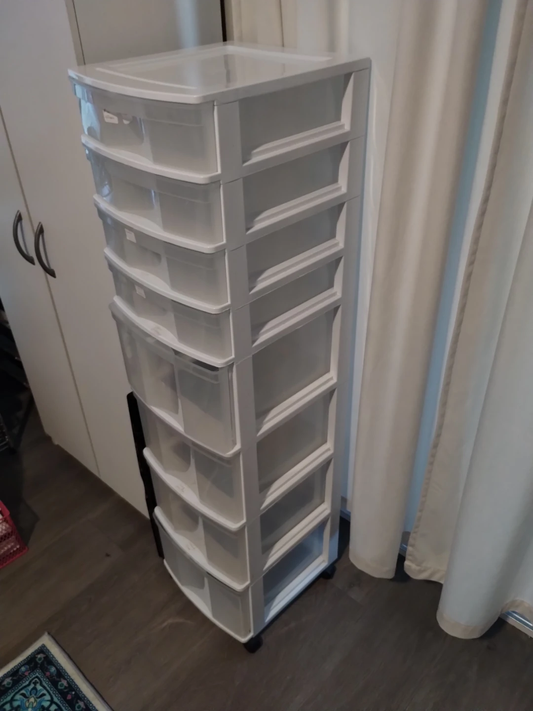 Tall White Plastic Drawer Storage Tower - photo 4