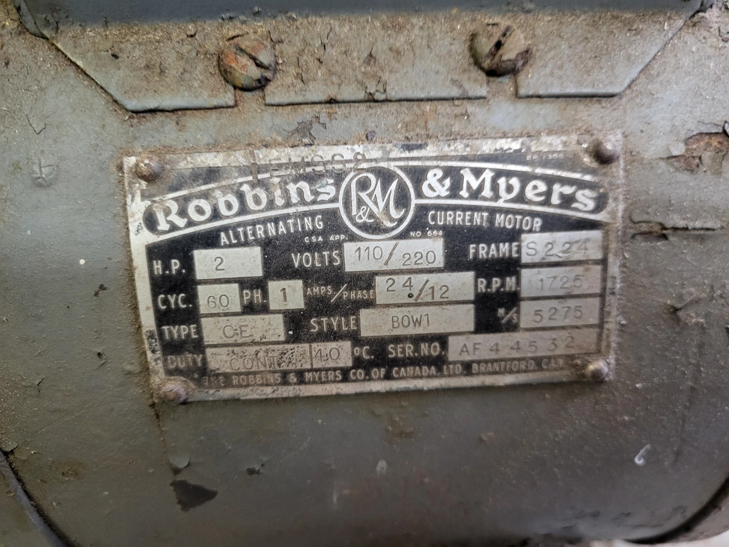 Robbins & Myers Alternating Current Electric Motor - photo 4
