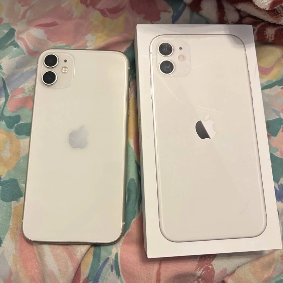 Apple iPhone 11 (Red & white) 93% battery and above