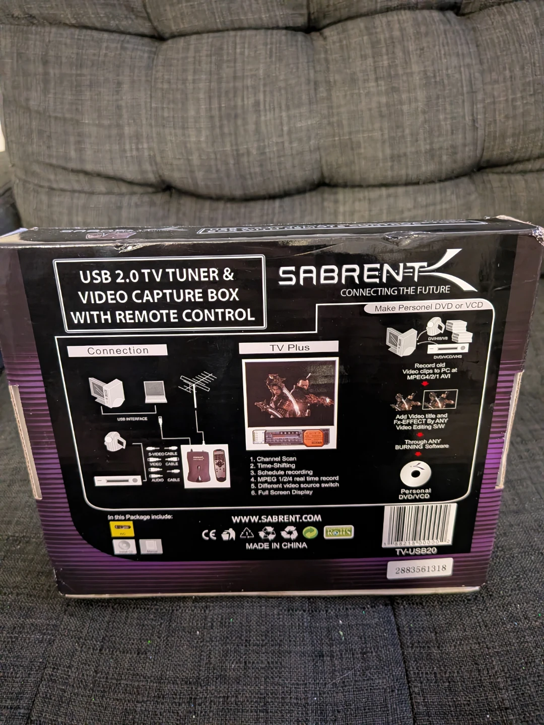 Sabrent USB 2.0 TV Tuner & Video Capture Box - photo 3