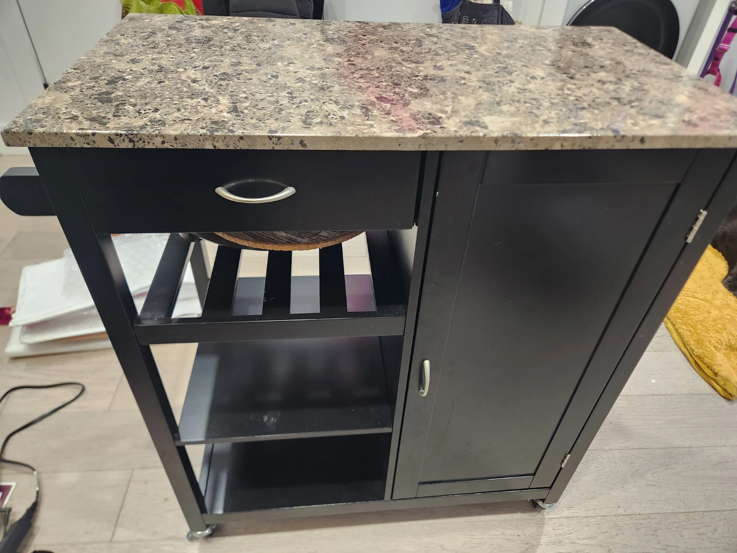 Kitchen Island Cart - Black