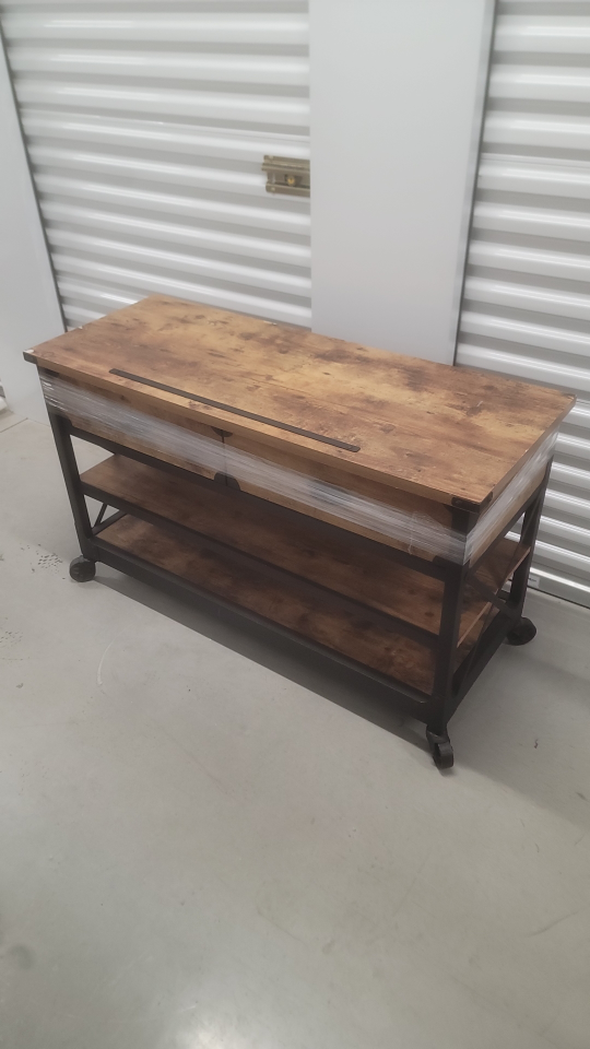 Rustic Industrial TV stand with 2 drawers