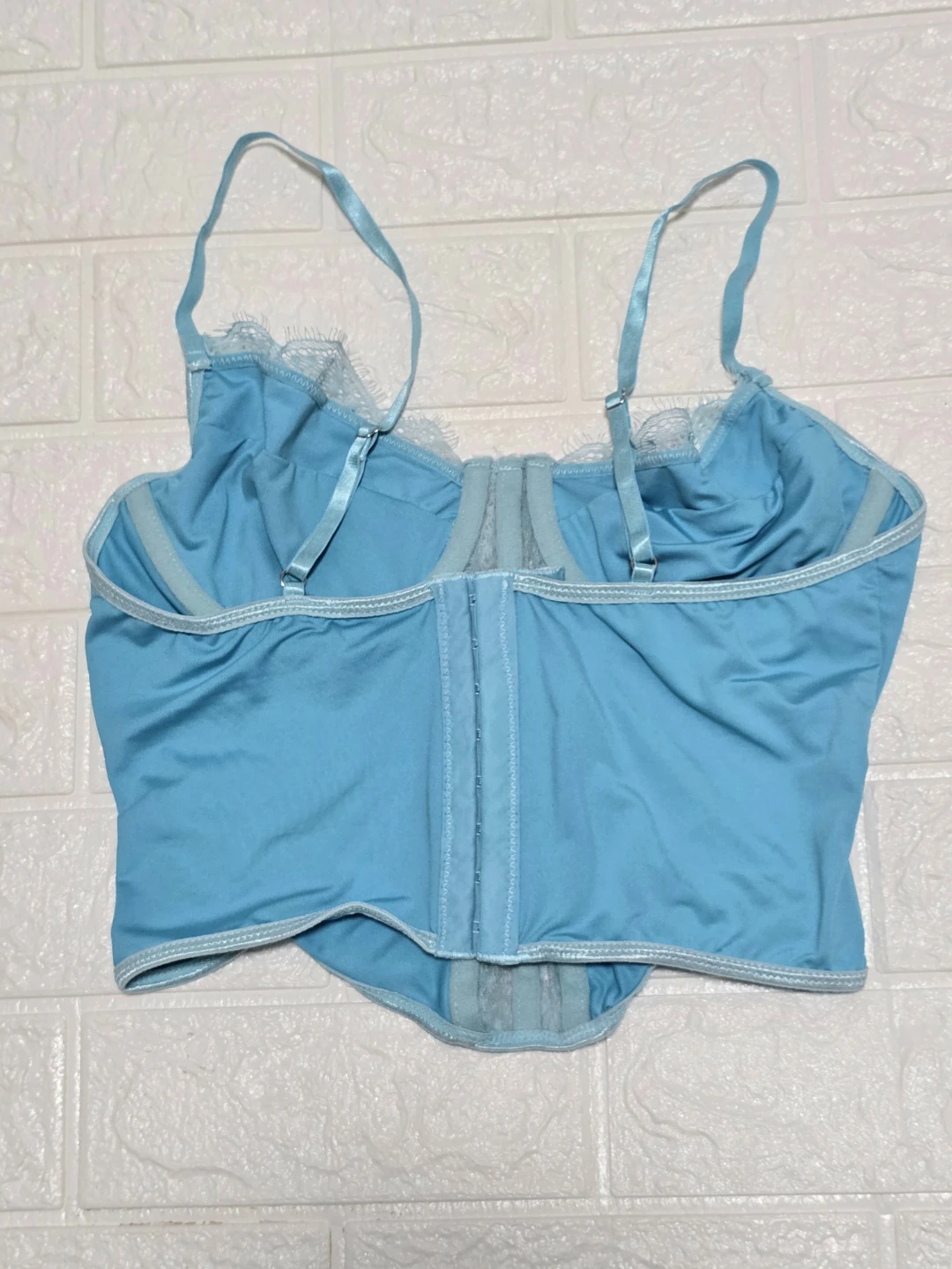 Small Blue Lace Corset - photo 2