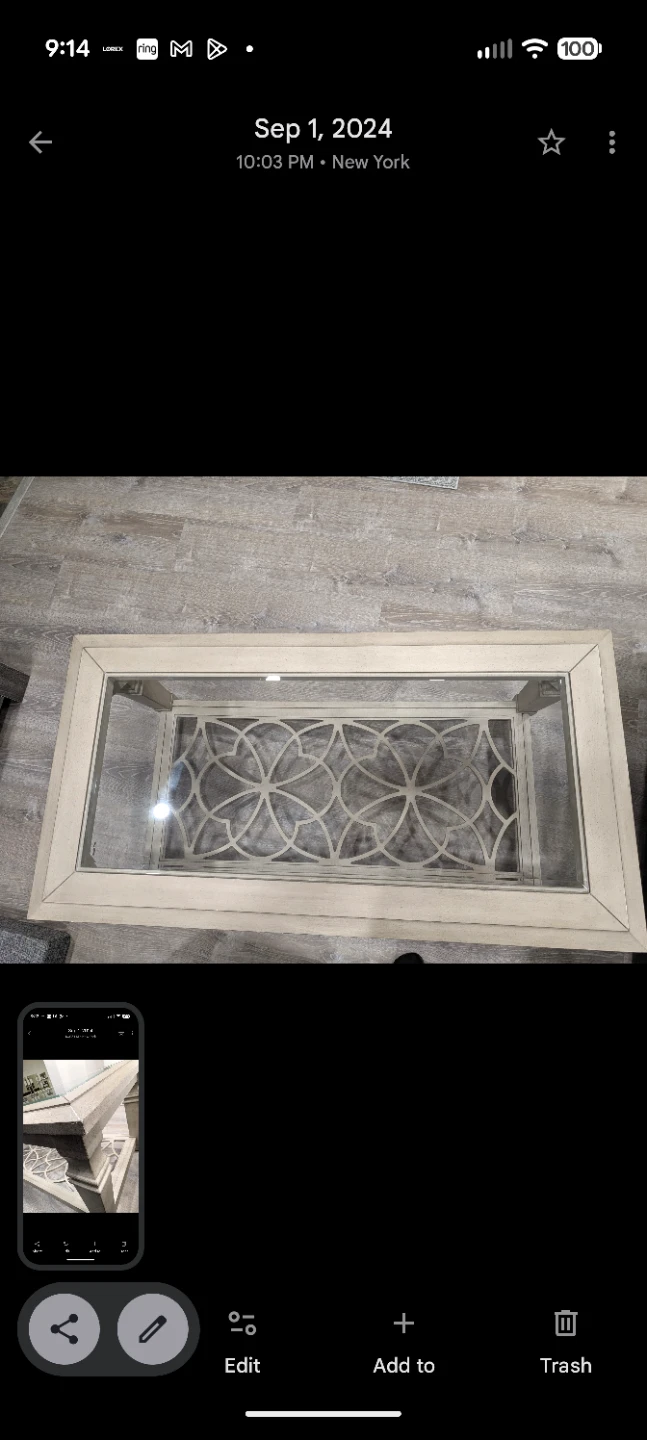 Raymour & Flanigan Lucette Rectangular Cocktail Table - photo 2