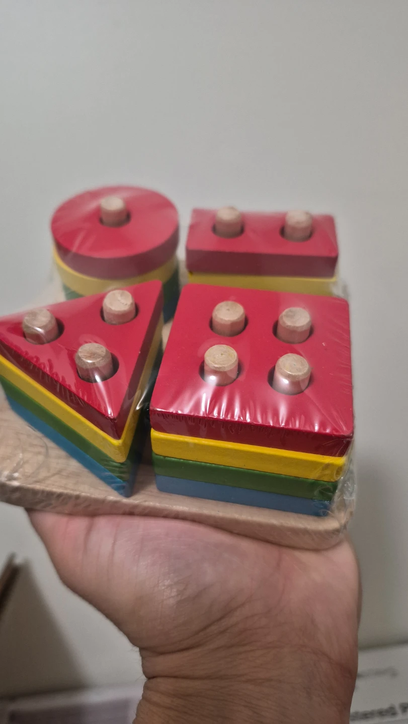 Boxiki Geometric Stacker Montessori Toy - photo 2