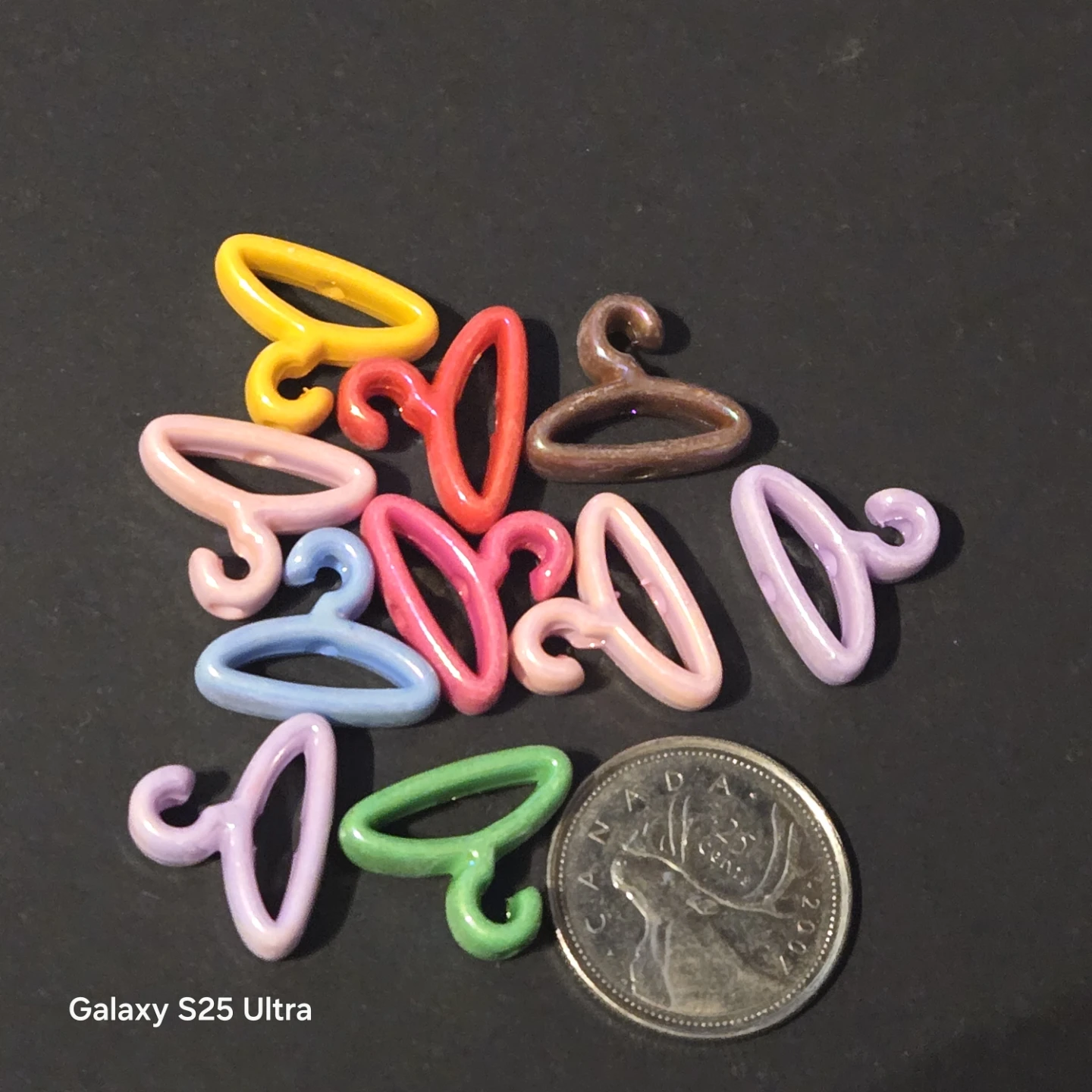 Miniature Doll Clothes Hangers - Assorted Colours