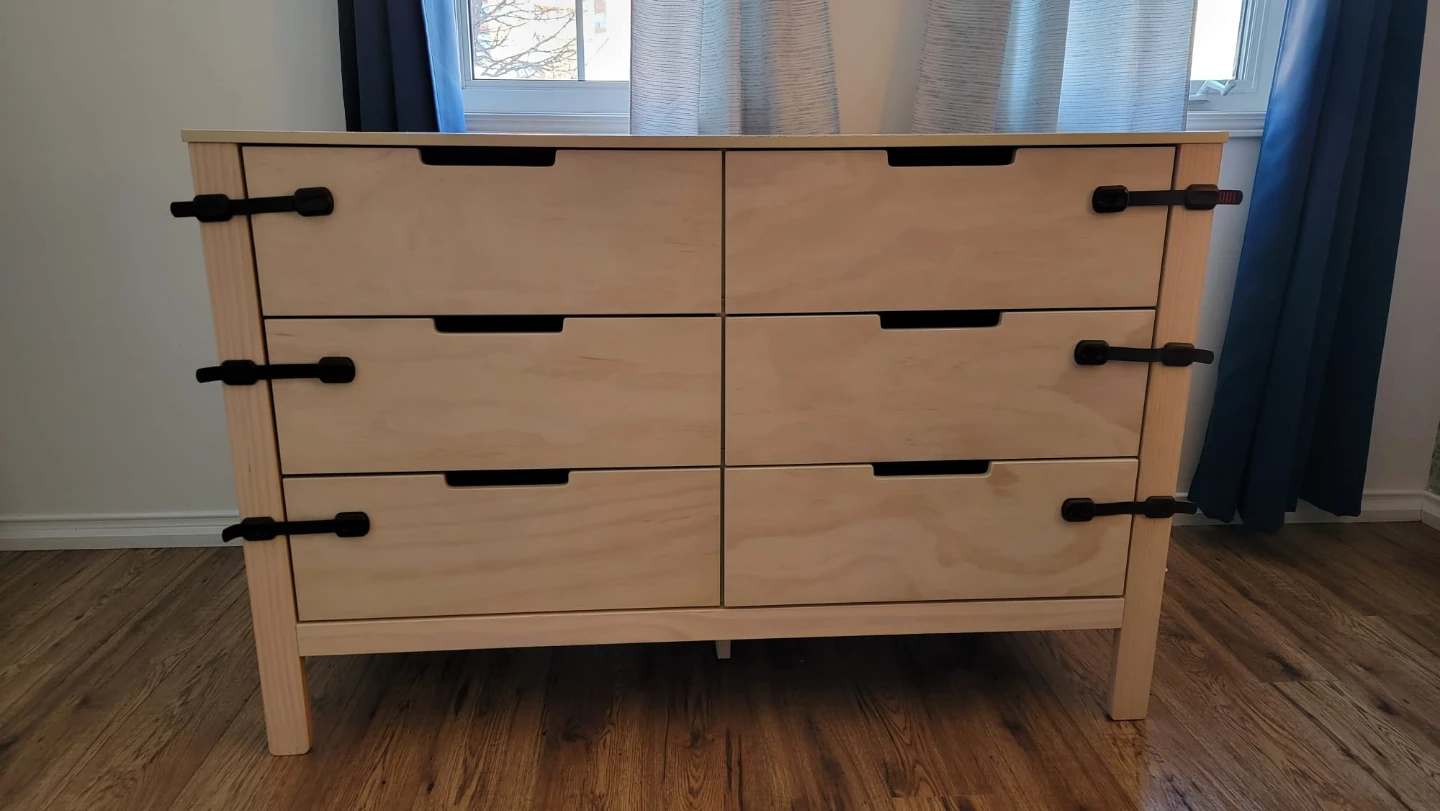 Six-Drawer Dresser - Light Wood