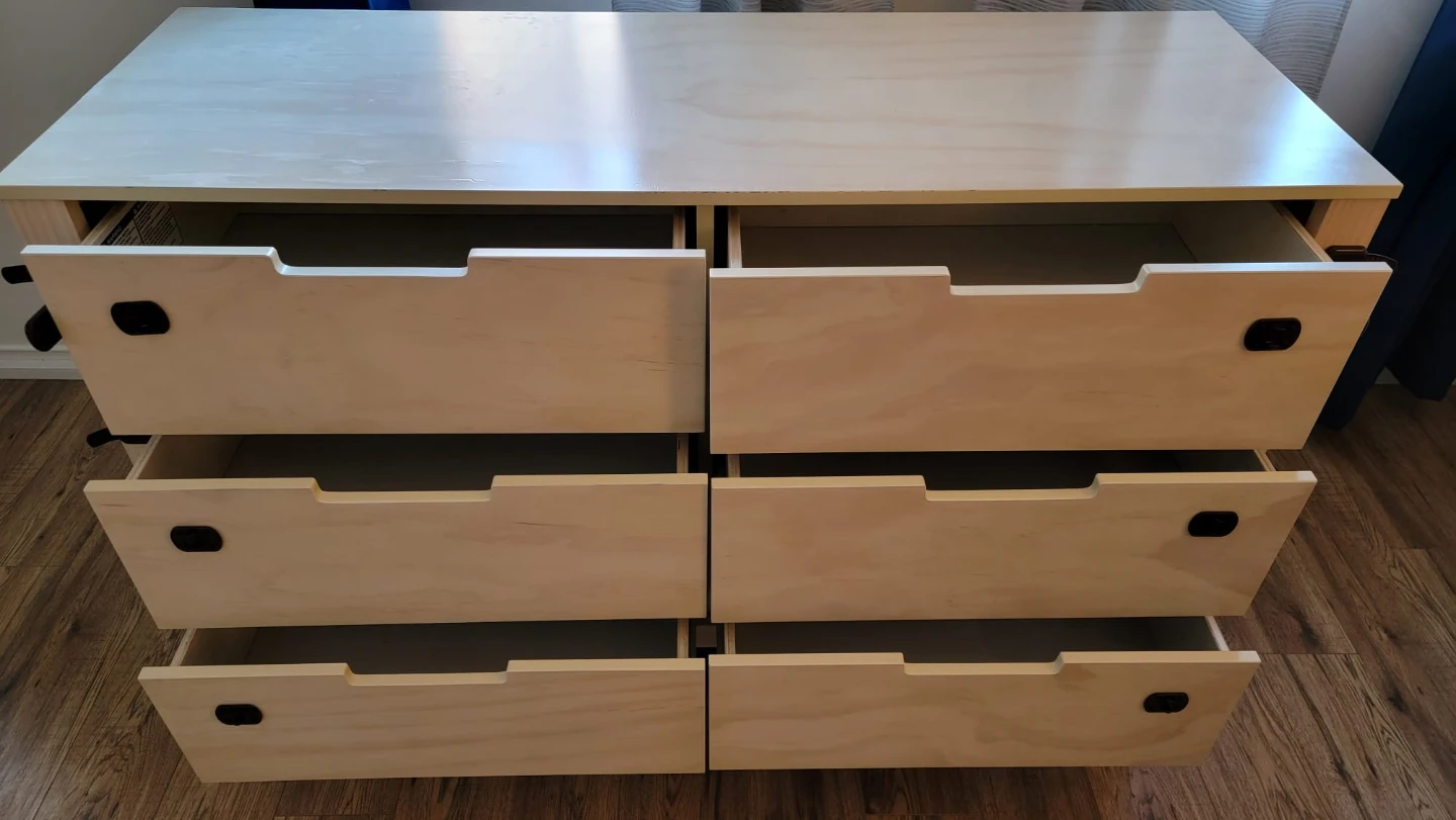 Six-Drawer Dresser - Light Wood - photo 2