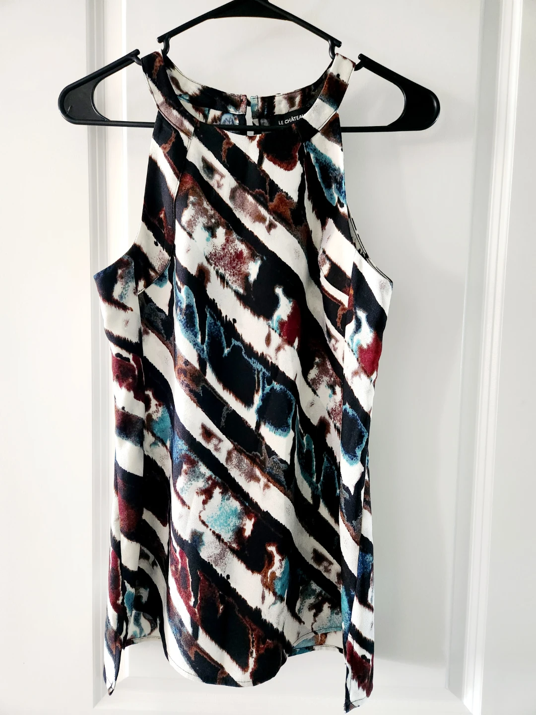 Le Château Sleeveless Halter Neck Top - Size 11P/XXS - photo 3
