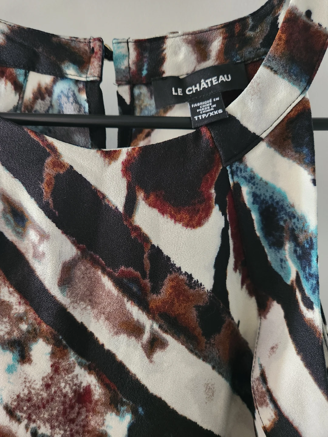 Le Château Sleeveless Halter Neck Top - Size 11P/XXS - photo 5