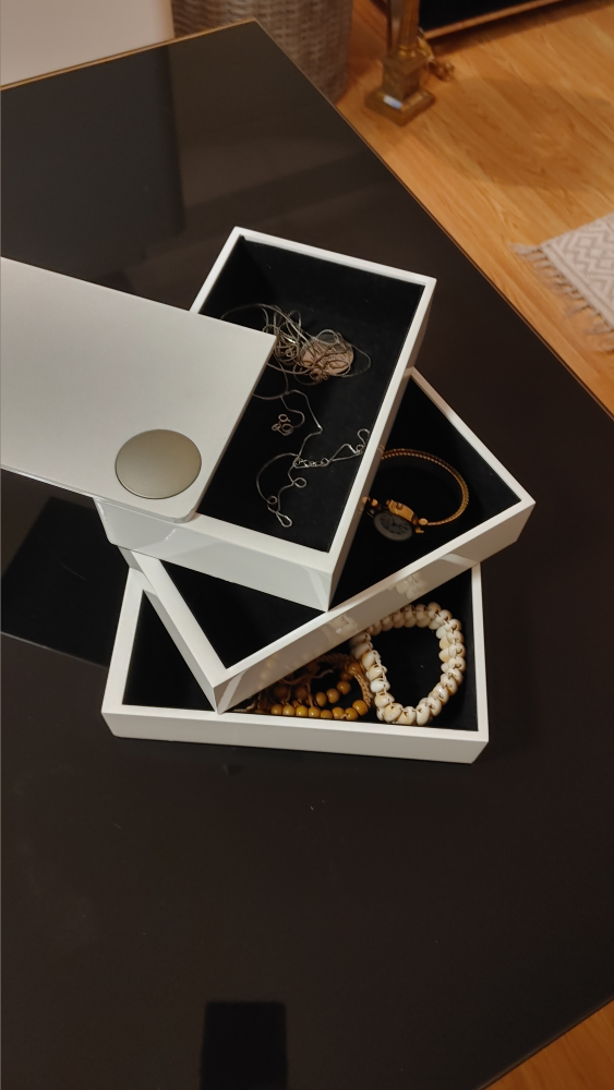 White Jewelry Box with Drawers - photo 2
