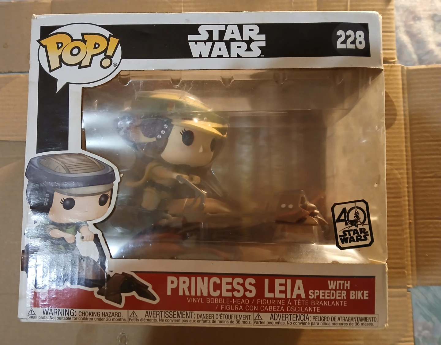 Funko Pop! Star Wars Princess Leia with Speeder Bike #228