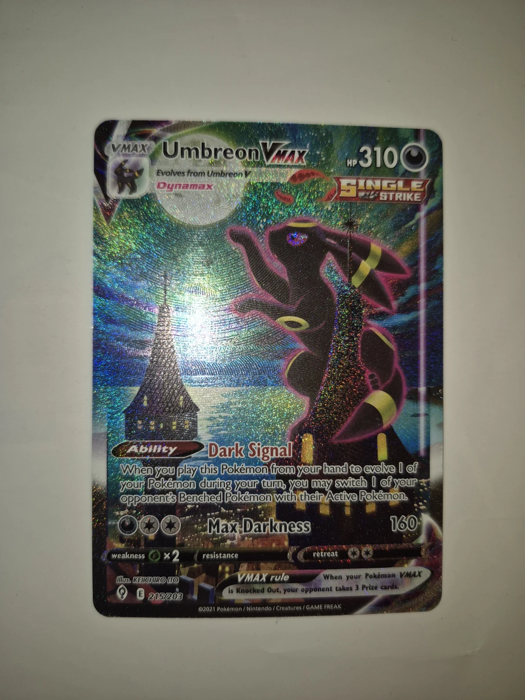 Umbreon VMAX Pokemon Card - photo 2