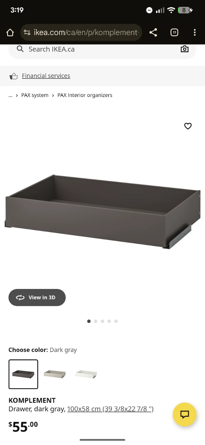 Ikea PAX wardrobe with drawers and accessories - photo 4