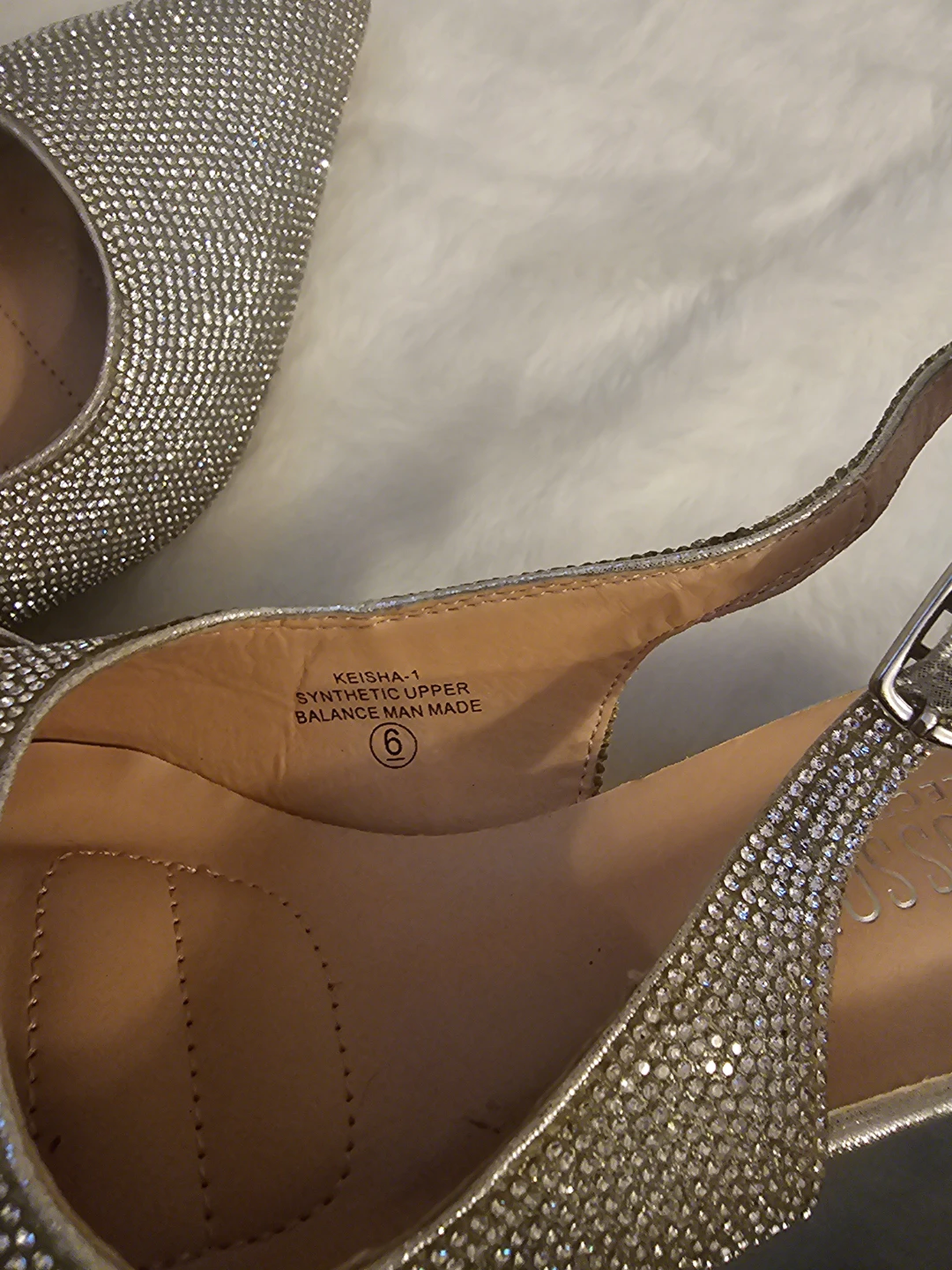 Blossum Collection Silver Heels - Size 6 - photo 4