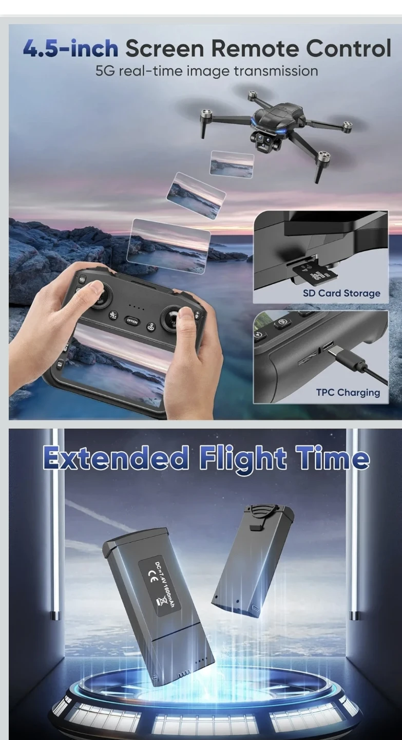 4K Camera Drone with Remote Control - photo 4