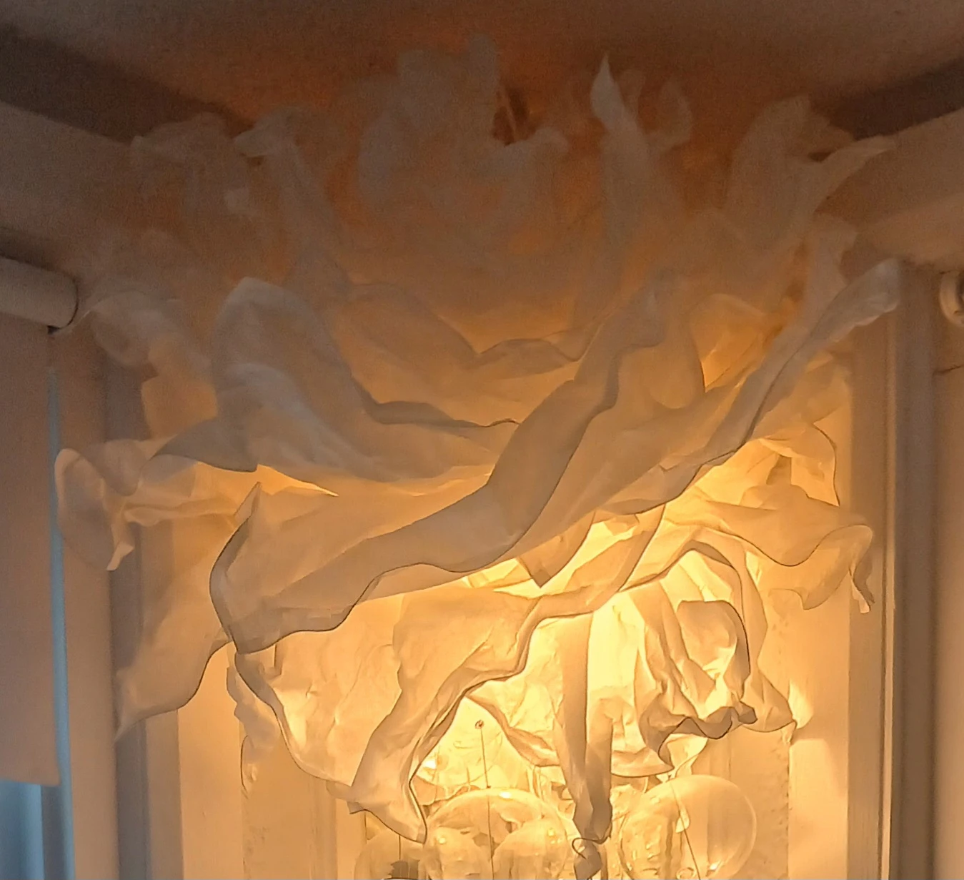 2 Ikea KRUSNING Paper Lamp / Geometric Copper Pendant Light - photo 3