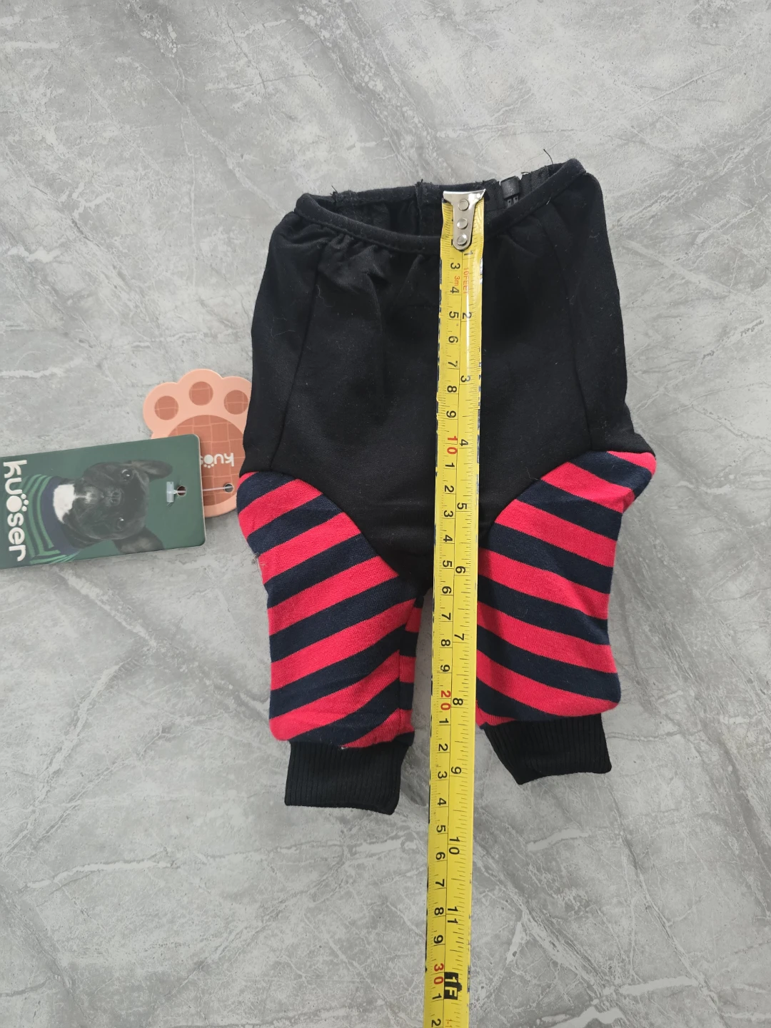 S/Xs-Kuoser Dog Recovery Suit, Rear Leg Sleeve