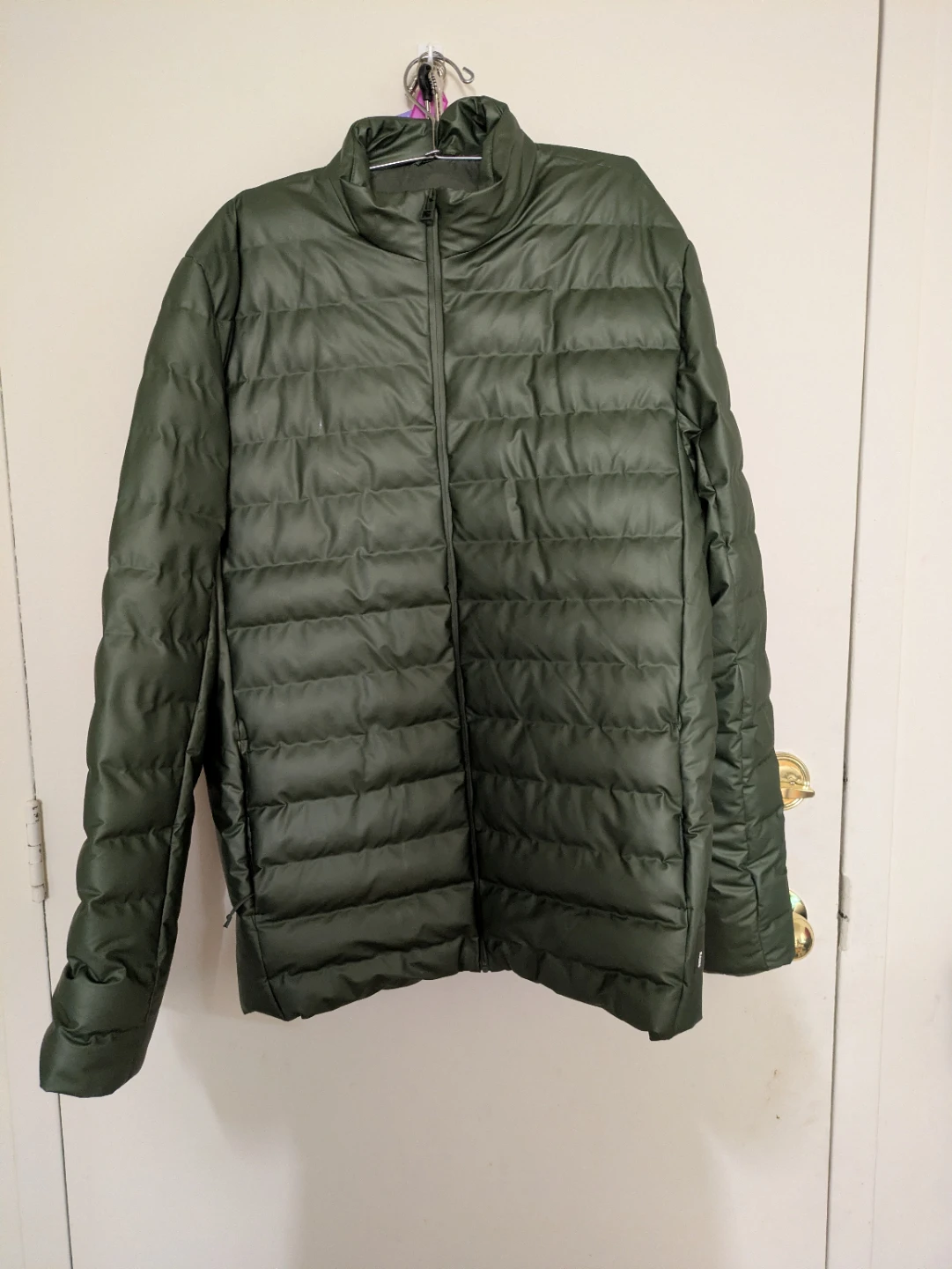 Rains Puffer Jacket - Olive Green - photo 2