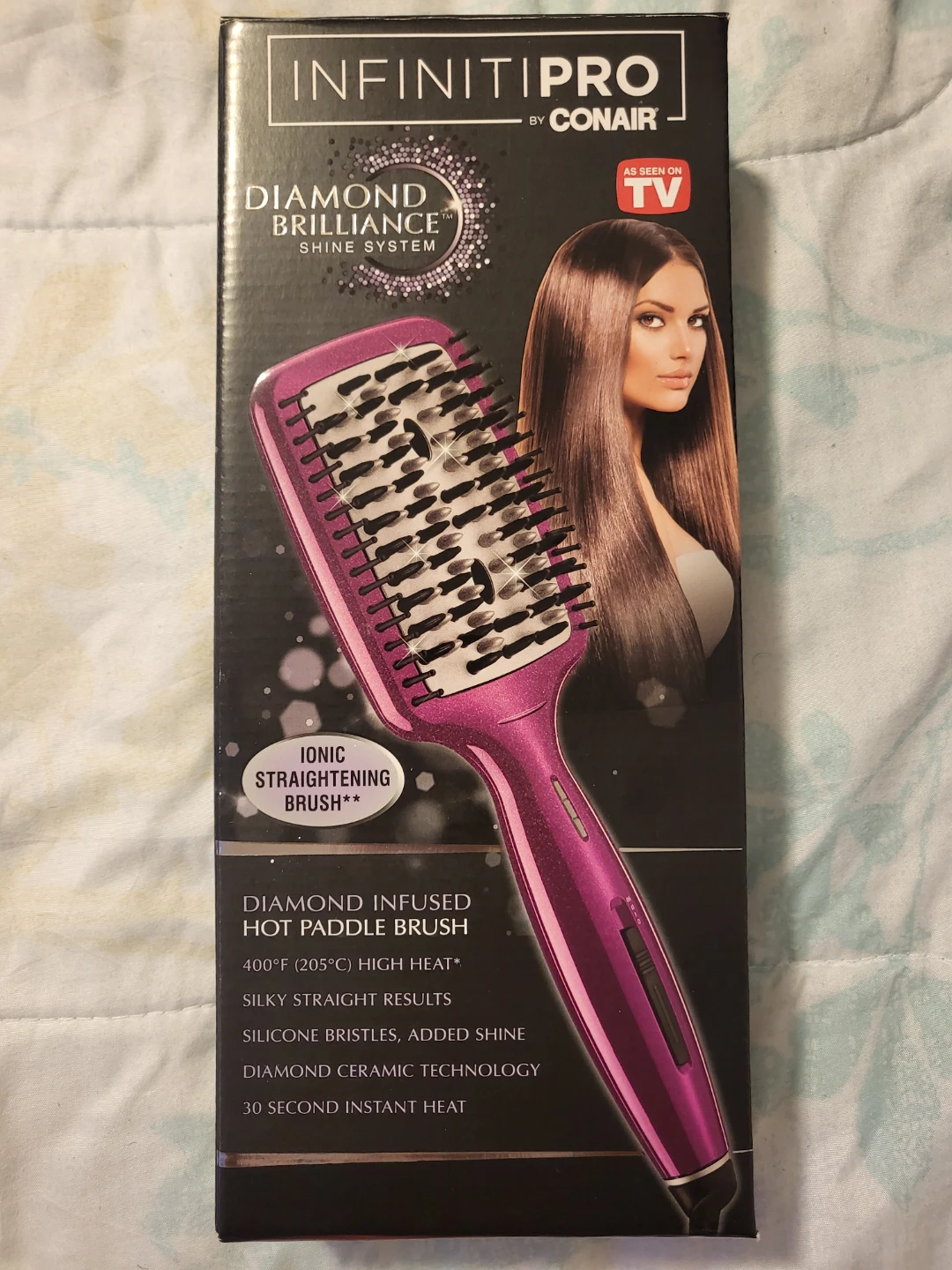INFINITIPRO by Conair Diamond Infused Hot Paddle Brush