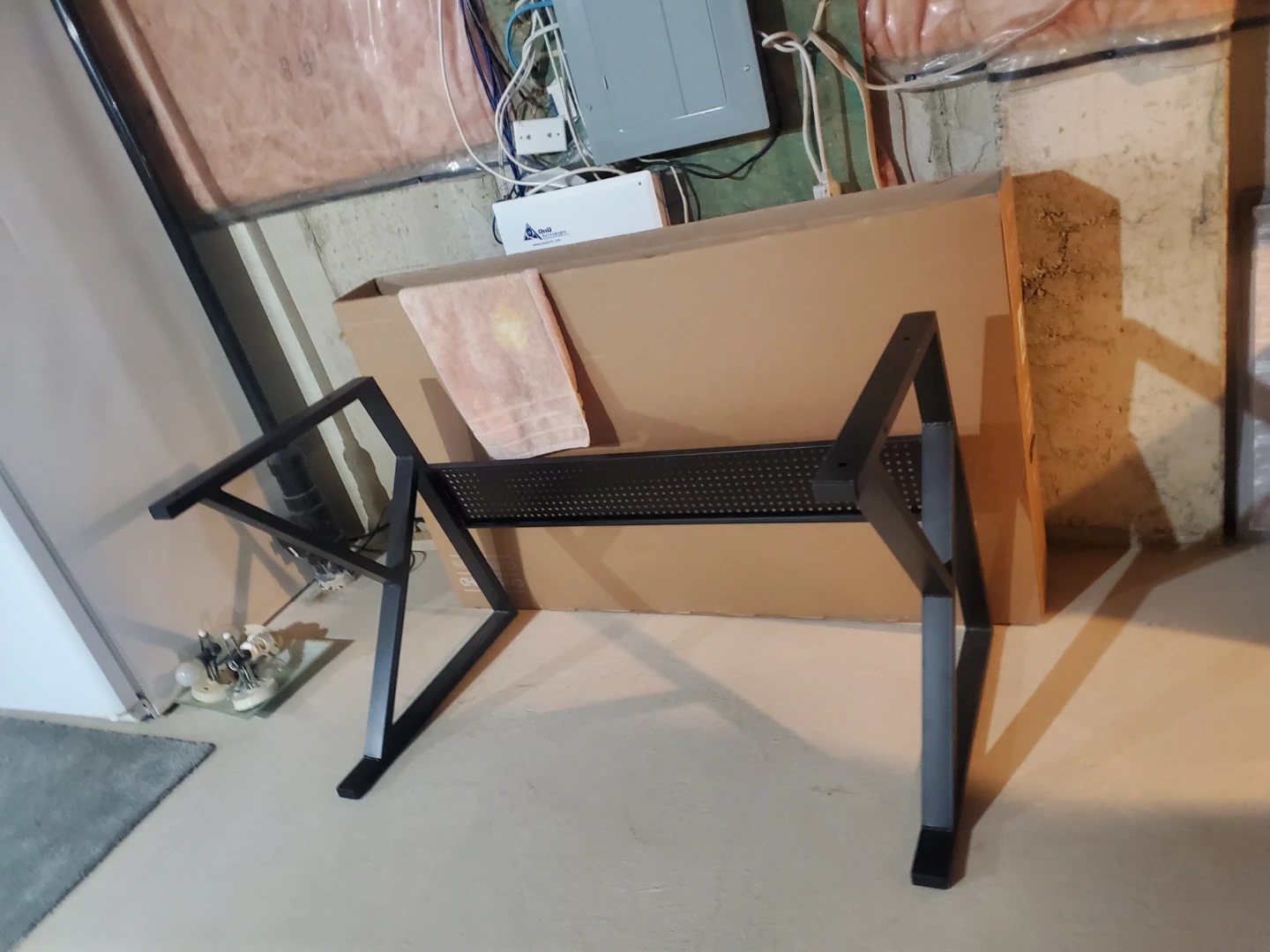 Black Metal Desk Legs