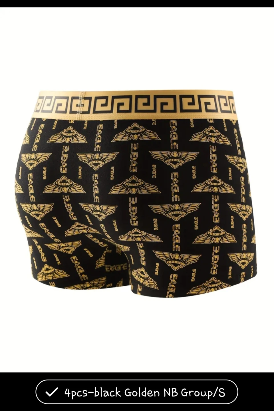 4pcs Black Golden NB Group Men's Boxers - Size S✨️🩲 - photo 5