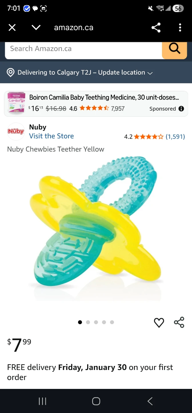 Nuby ChewBies Teether Yellow - photo 2