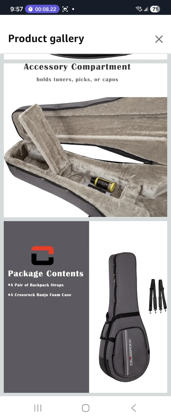 Crossrock Banjo Case - photo 5